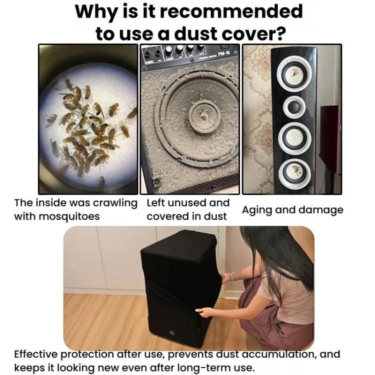 Speakers Stretchable Dust Cover Protective Cover For Home Appliances & Safes, Size: 25 x 25 x 55cm