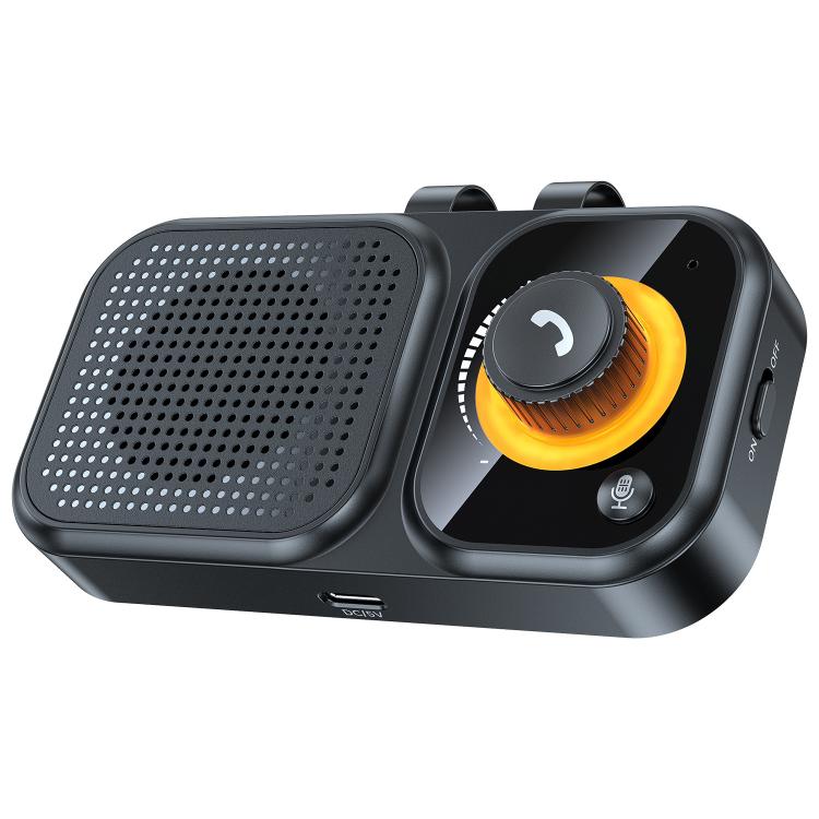 Sun Visor-Style Bluetooth Car Speaker For Hands-Free Calling And Navigation - Black