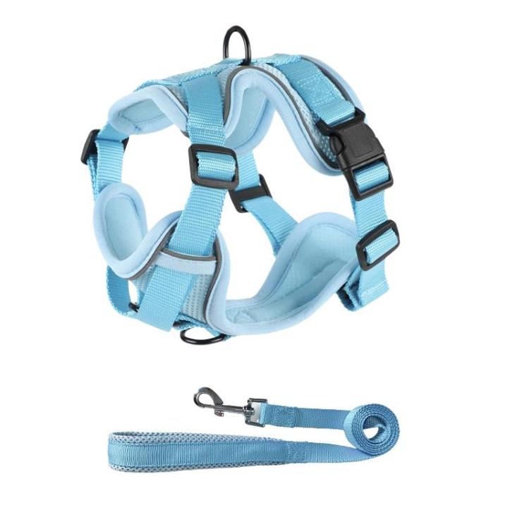 Reflective Pet Harness & Leash Set Escape-Proof Breathable Dog Vest Harness, Size: XL