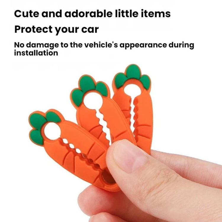 2packs Car Door Lock Cover Clip Silicone Cushioning Noise Reduction Anti-collision Pads, Specification: 4pcs