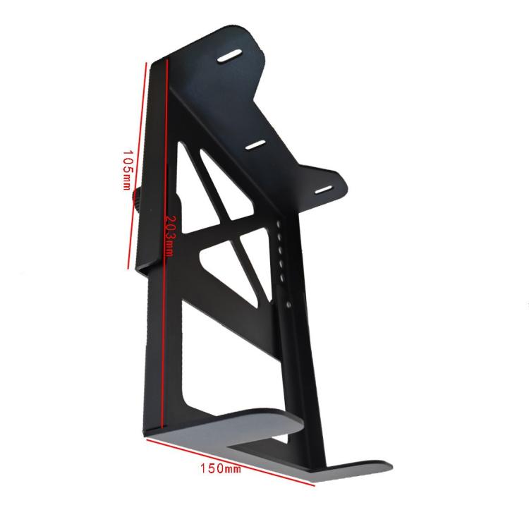 Adjustable Under Desk Mount Metal Holder for NAS, PC, Mini Computer, PS5 Gaming Console Space-Saving Rack - Black