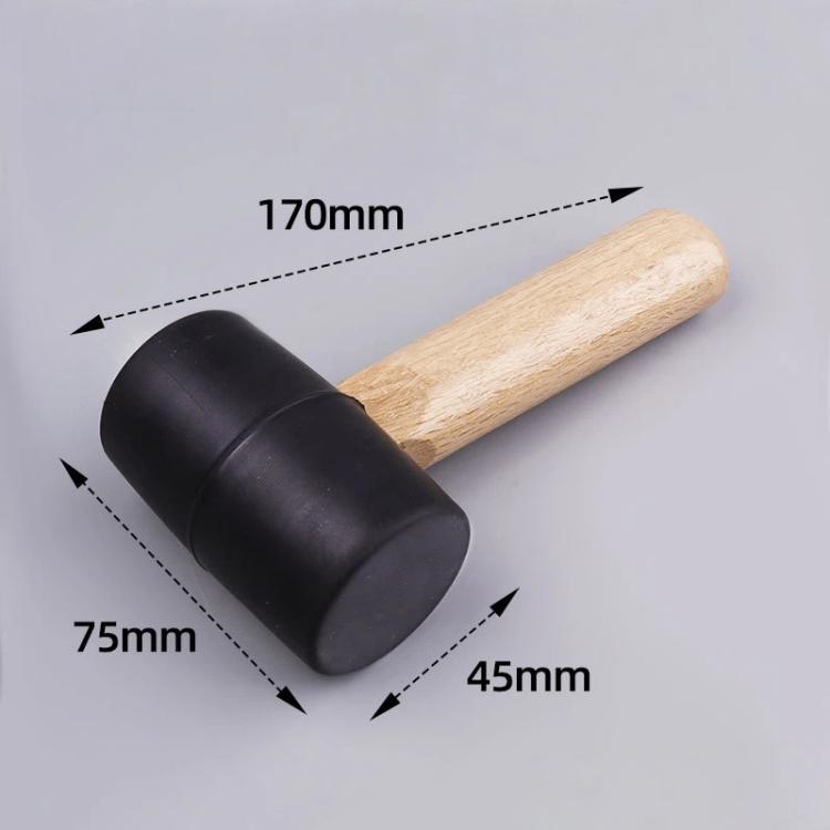 Mini Hammer with Solid Wood Handle Short Handle Small Mallet for Household, DIY, and Crafting Projects, Spec: Rubber Mallet