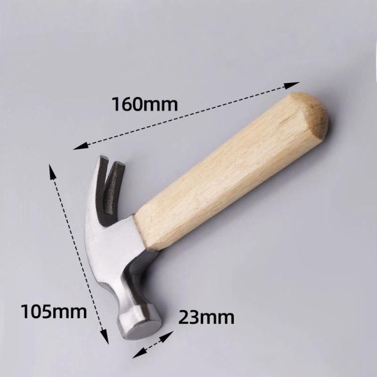 Mini Hammer with Solid Wood Handle Short Handle Small Mallet for Household, DIY, and Crafting Projects, Spec: Claw Hammer