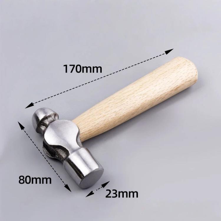 Mini Hammer with Solid Wood Handle Short Handle Small Mallet for Household, DIY, and Crafting Projects, Spec: Ball Peen Hammer