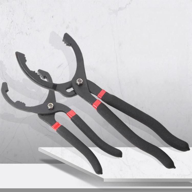 10-inch Clamp-Style Oil Filter Wrench 3-Position Adjustable Tool for Automotive Oil Filter Removal and Installation