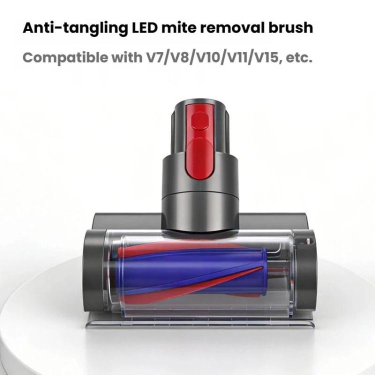 Electric Mattress Brush With Light Anti-Tangle Nozzle, For Dyson V7 / V8 / V10 / V11 / V15