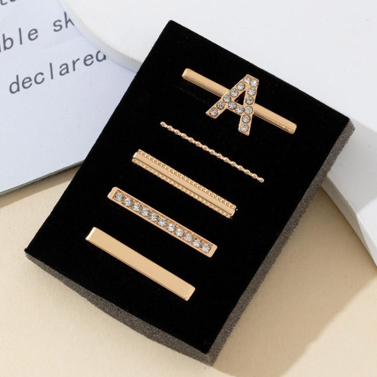 5pcs /Set Strap Decorative Rings Strap Letter Charms Accessories, Style: A