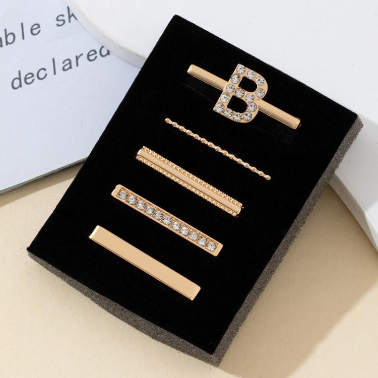 5pcs /Set Strap Decorative Rings Strap Letter Charms Accessories, Style: B