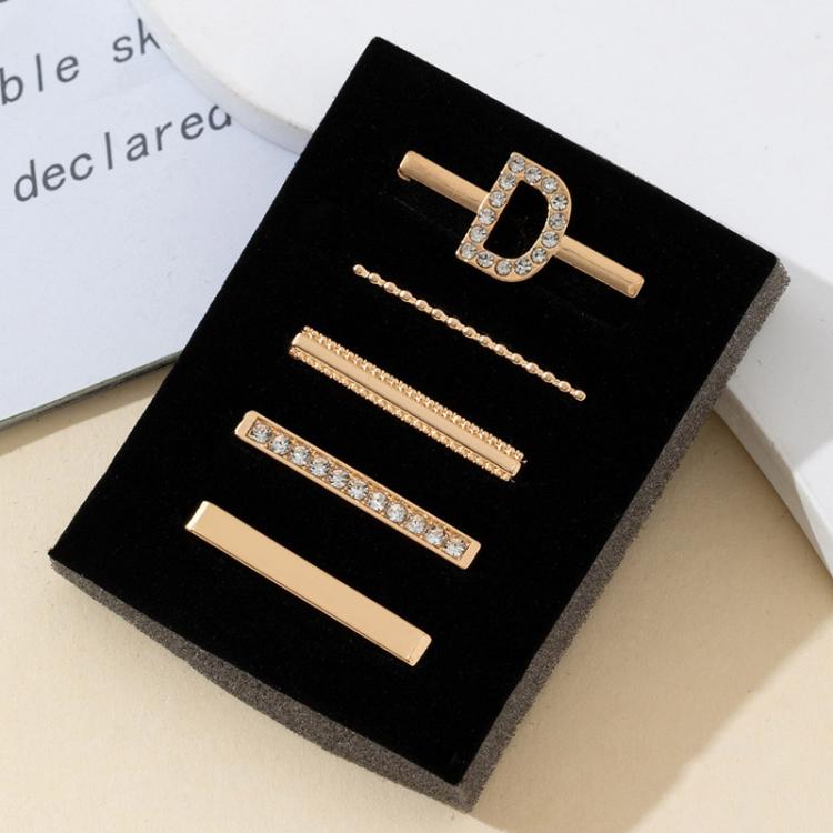 5pcs /Set Strap Decorative Rings Strap Letter Charms Accessories, Style: D