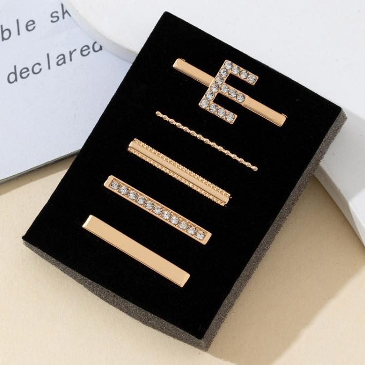 5pcs /Set Strap Decorative Rings Strap Letter Charms Accessories, Style: E