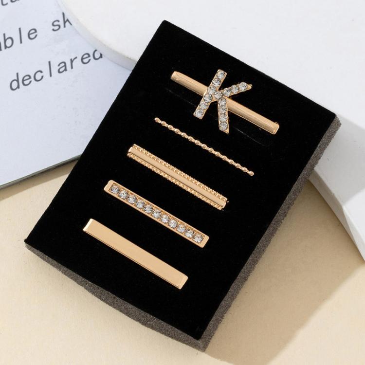 5pcs /Set Strap Decorative Rings Strap Letter Charms Accessories, Style: K