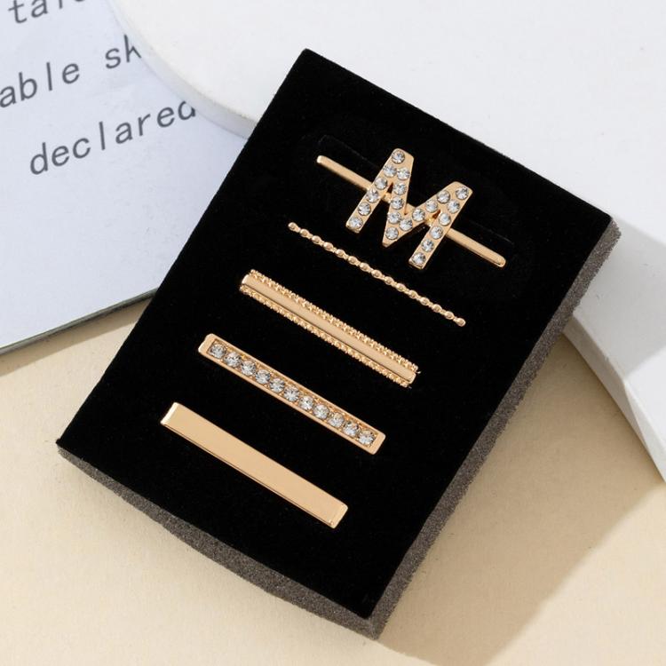 5pcs /Set Strap Decorative Rings Strap Letter Charms Accessories, Style: M