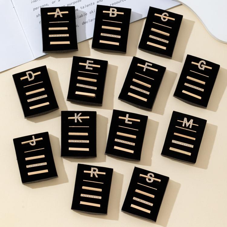 5pcs /Set Strap Decorative Rings Strap Letter Charms Accessories, Style: B