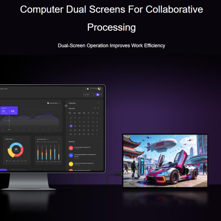 WAVESHARE 16 Inch 2K RHD Portable Touchscreen IPS Panel With Magnetic Protective Case - 2560x1600