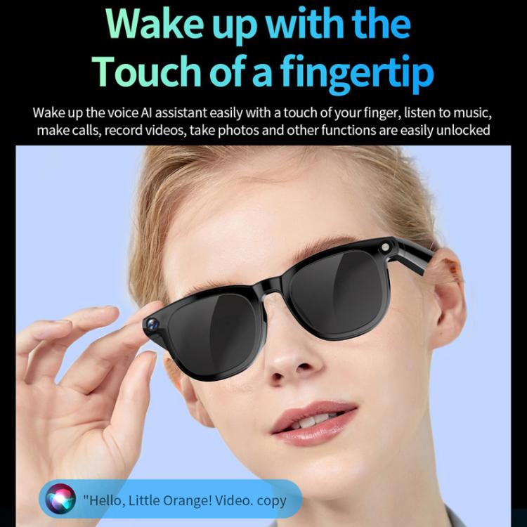 CY01 Smart Glasses Support 8MP Video Recording, AI Simultaneous Translation & Human Recognition, Spec: 32GB