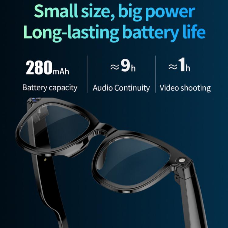 CY01 Smart Glasses Support 8MP Video Recording, AI Simultaneous Translation & Human Recognition, Spec: 32GB