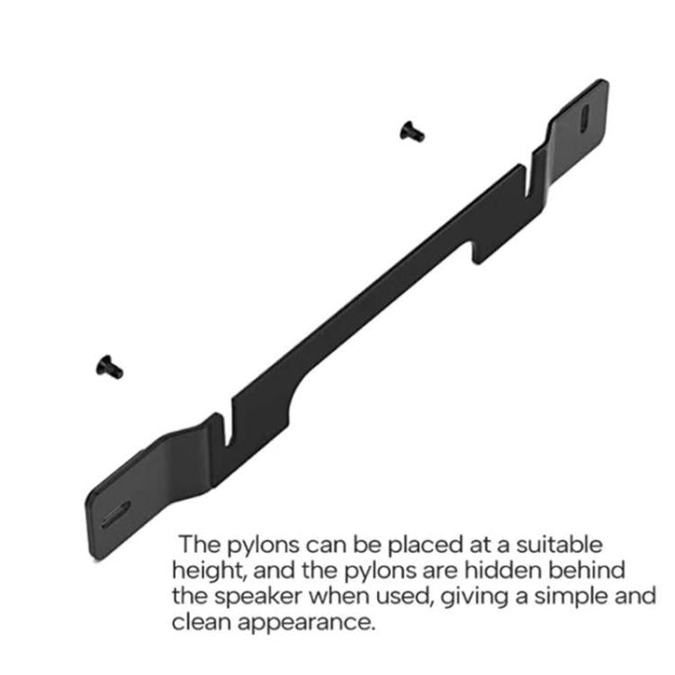 For Sonos Ray Soundbar Wall Mount Invisible Steel Bracket for Floating Effect, Fully Concealed Design - Black