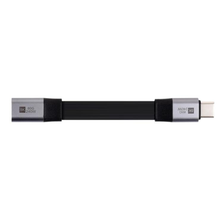 WAVESHARE USB4 V2.0 Type-C Extension Cable 80Gbps High-Definition Video Transmission, Version: Straight Head
