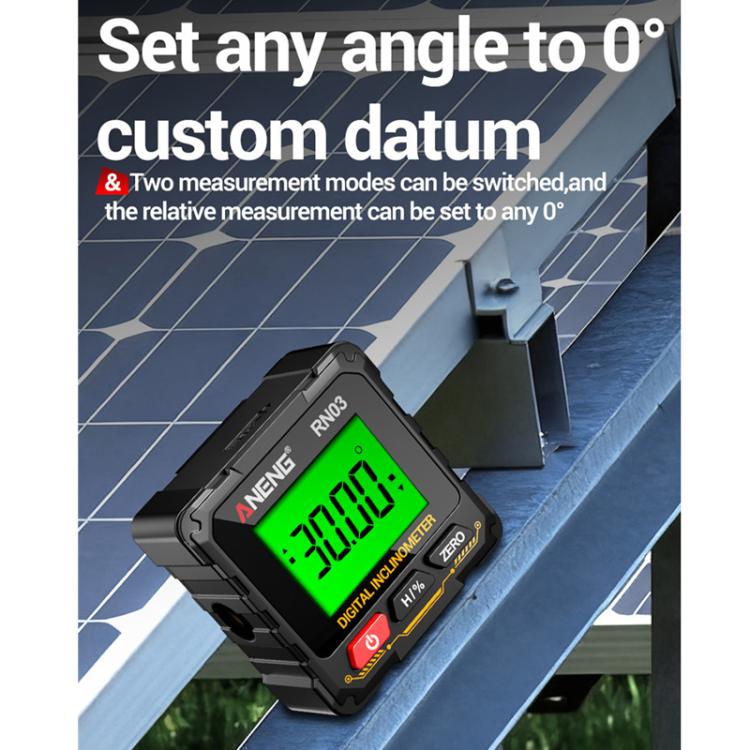 ANENG Digital Display Magnetic Inclinometer Laser Level - RN03