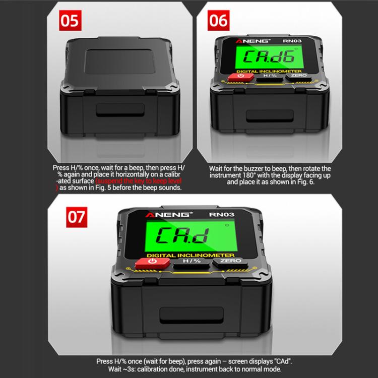 ANENG Digital Display Magnetic Inclinometer Laser Level - RN03