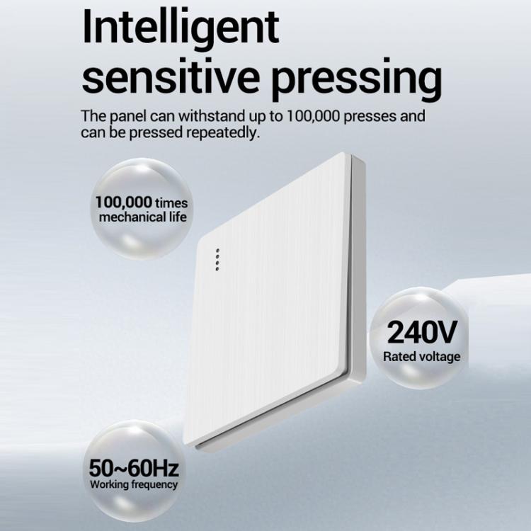 ANENG Remote Control Wireless Smart Home Lighting Panel, Specification: Two-Gang