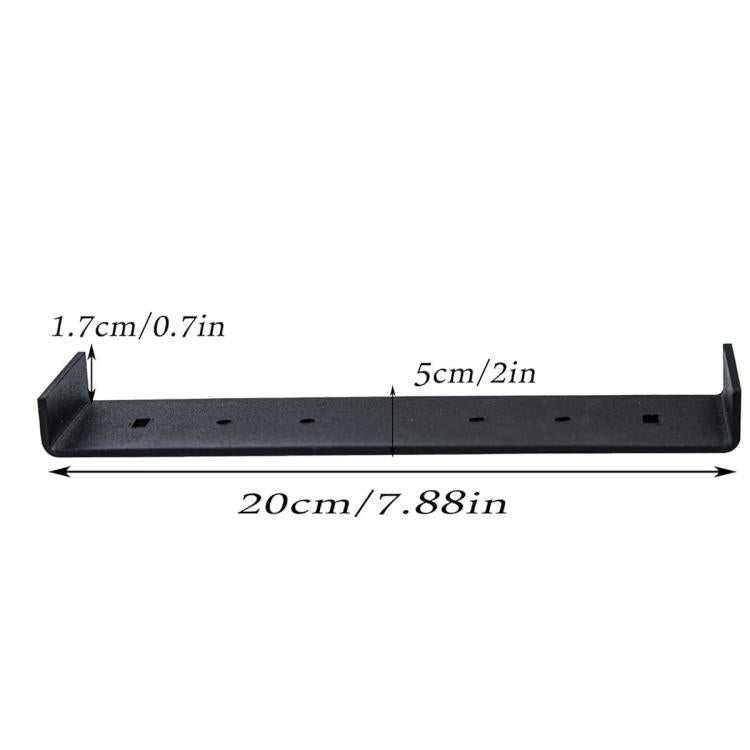 Heavy Iron Mailbox Mounting Bracket Supports Large Mailboxes Up To 8-Inch Wide 200x50x17mm