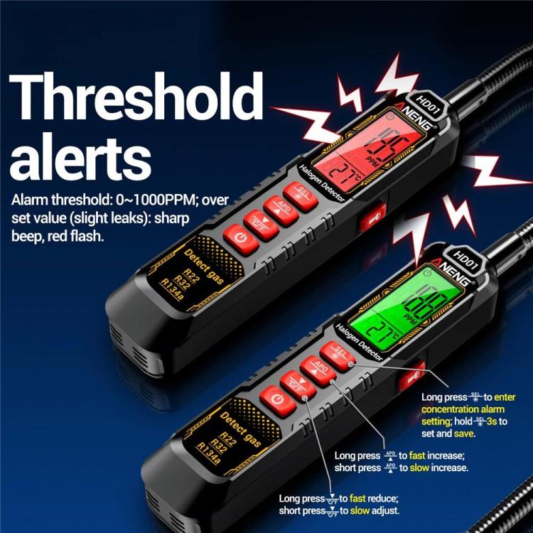 ANENG Air Conditioner Refrigerant Car Halogen Leak Detector, Specification: Battery