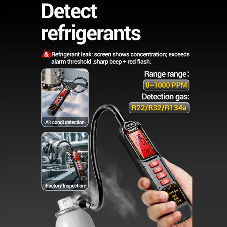 ANENG Air Conditioner Refrigerant Car Halogen Leak Detector, Specification: Rechargeable