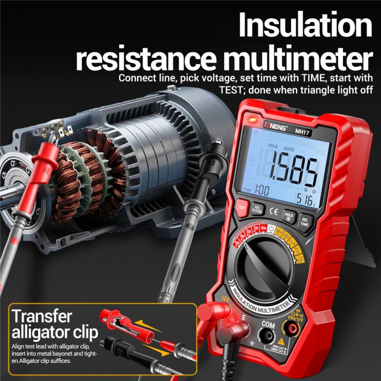 ANENG 1000V Insulation Resistance Tester Digital Megohmmeter - MH17