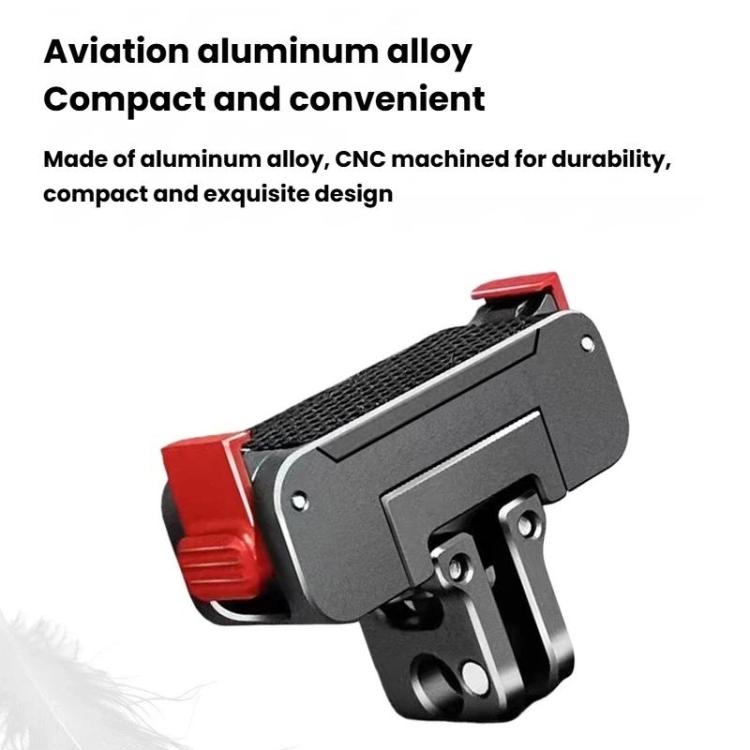 For DJI Osmo Action 5 Pro / 4 / 3 Aluminum Alloy Magnetic Rotating Quick-Release Mount Action Camera Accessories