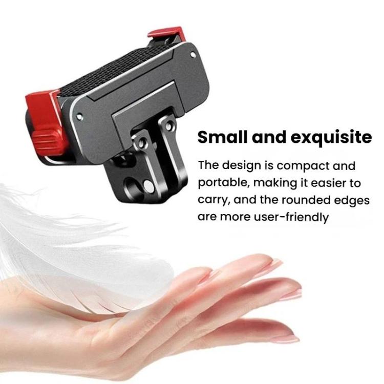 For DJI Osmo Action 5 Pro / 4 / 3 Aluminum Alloy Magnetic Rotating Quick-Release Mount Action Camera Accessories