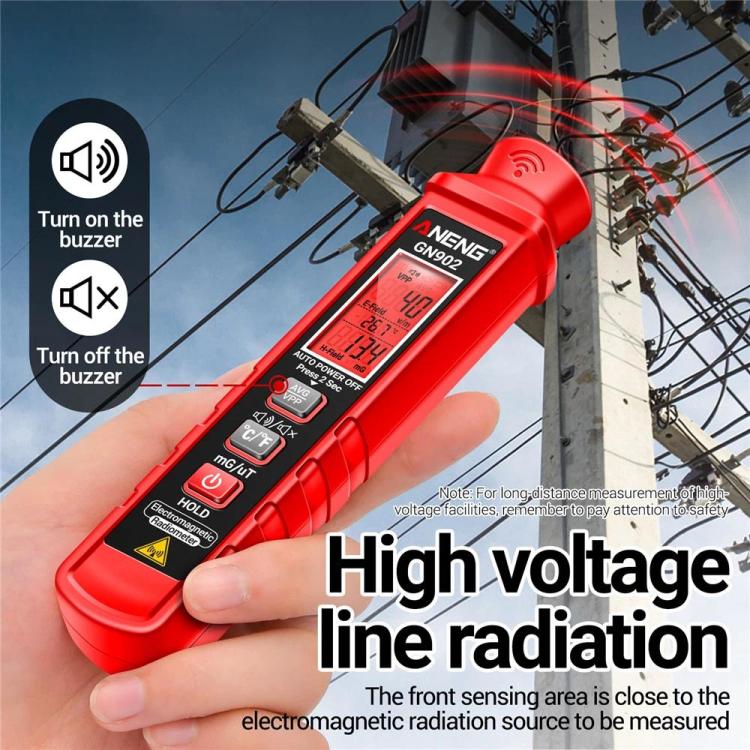 ANENG Electric Field Emission Electromagnetic Radiation Alarm Detector - GN902