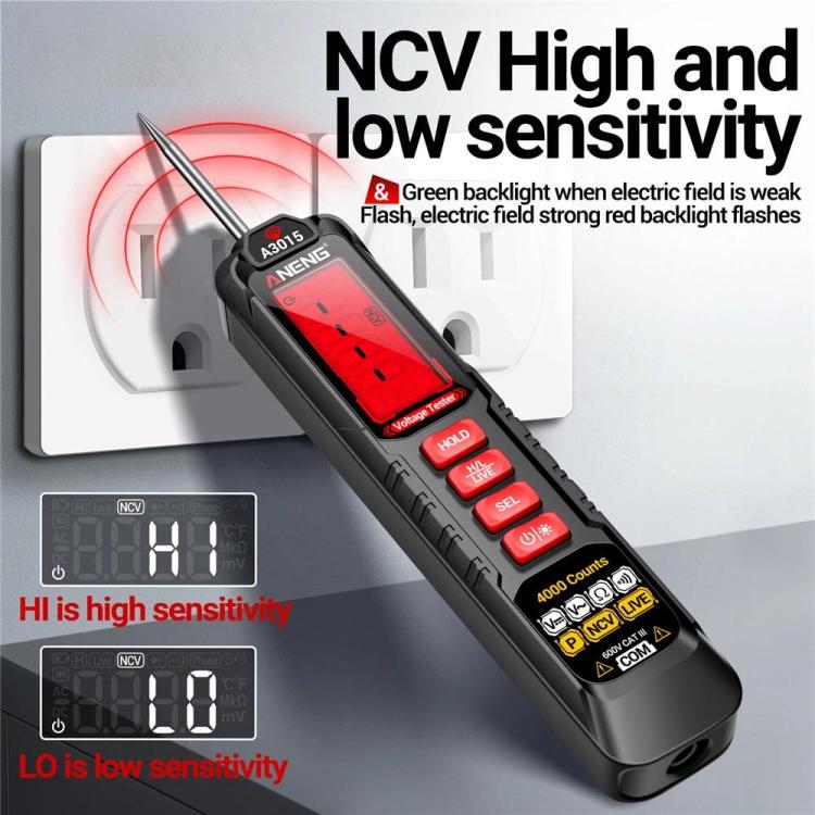 ANENG Digital Intelligent Car Repair Pen Multimeter, Model: A3015 Battery