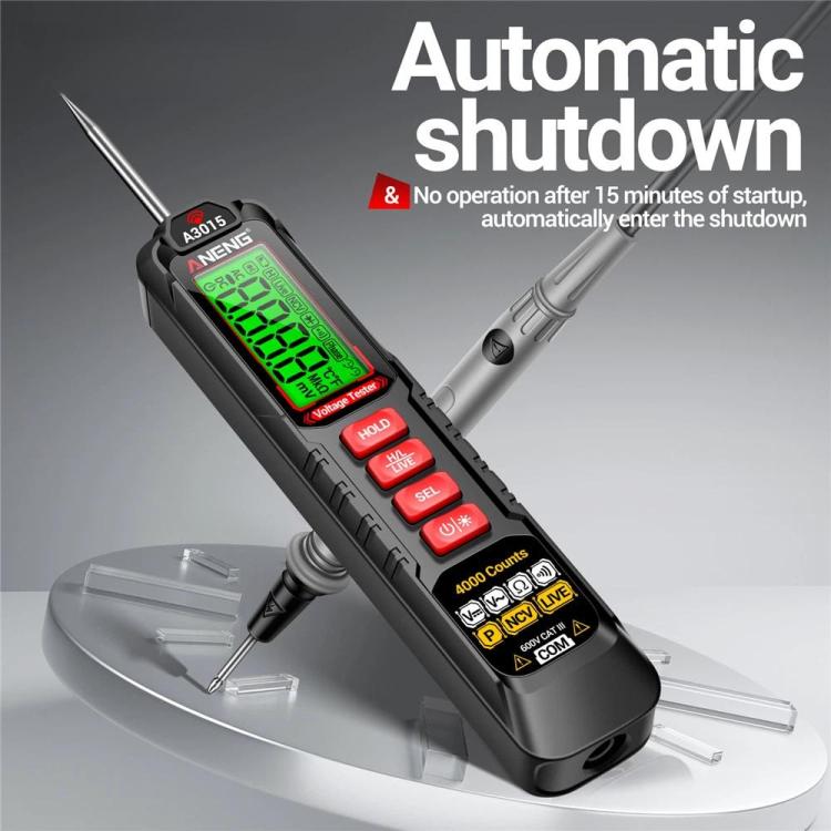 ANENG Digital Intelligent Car Repair Pen Multimeter, Model: A3015 Battery