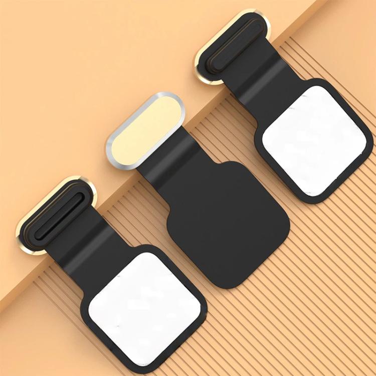 3pcs /Pack USB-C/Type-C Mobile Phone Charging Port Metal Anti-Dust Plug Back-Adhesive Loss-Proof Cover