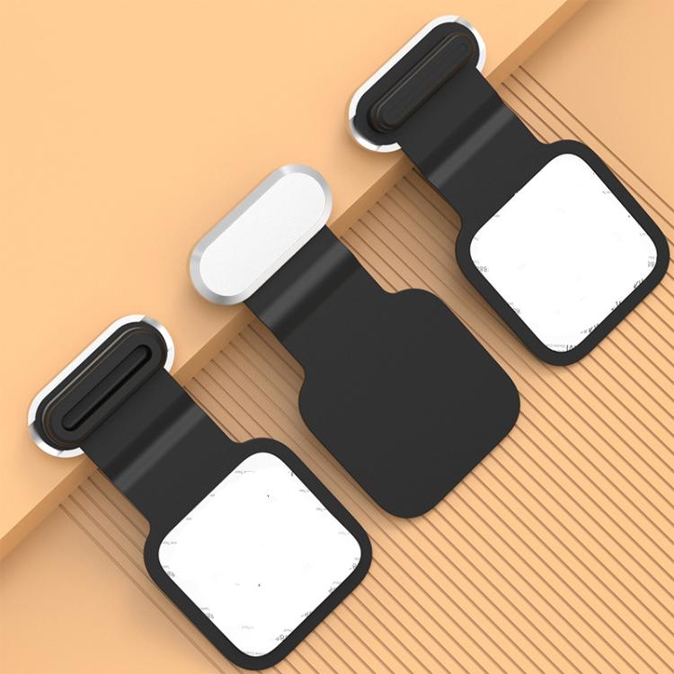 3pcs /Pack 8 Pin  Mobile Phone Charging Port Metal Anti-Dust Plug Back-Adhesive Loss-Proof Cover