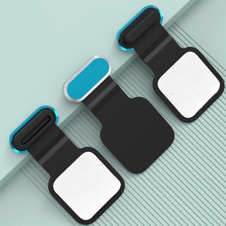 3pcs /Pack 8 Pin  Mobile Phone Charging Port Metal Anti-Dust Plug Back-Adhesive Loss-Proof Cover