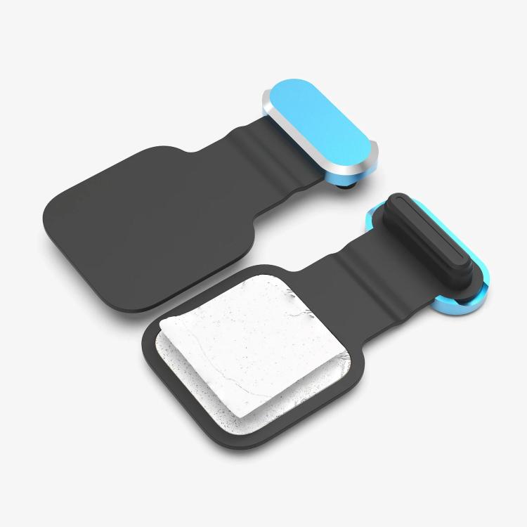 3pcs /Pack 8 Pin  Mobile Phone Charging Port Metal Anti-Dust Plug Back-Adhesive Loss-Proof Cover