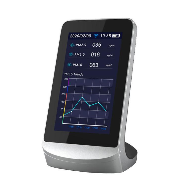 DM72B WiFi Version 10-In-1 Air Quality Monitor Support Tuya Smart App Control CO2, PM2.5, PM10, HCHO, TVOC Detector