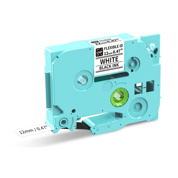 Phomemo 12mm x 8m Printer Ribbon Compatible with P3200/E1000/D1000 Label Printer CBL-WH-BK
