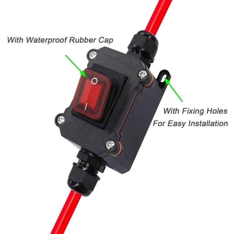 Car Rocker Power Switch IP67 Waterproof Junction Box
