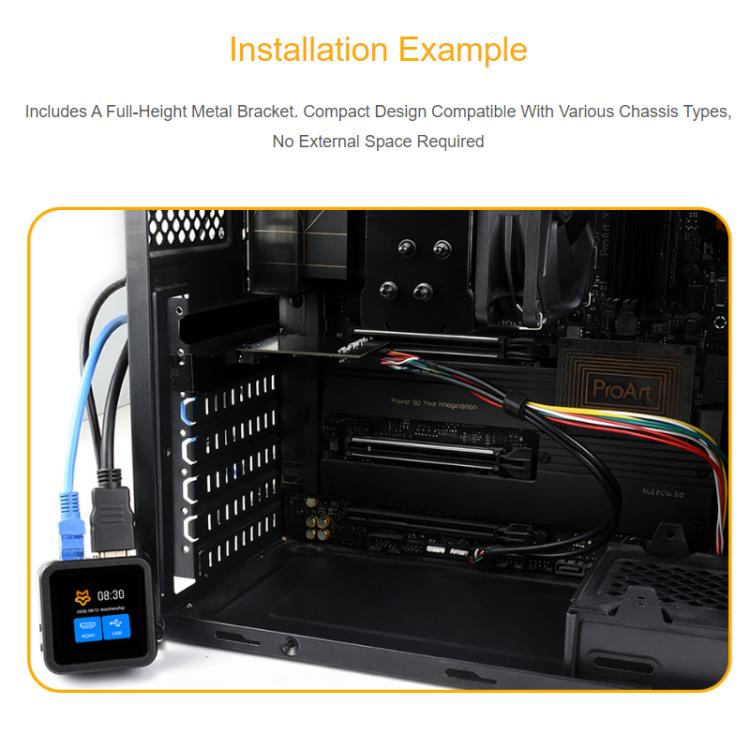 WAVESHARE Luckfox PicoKVM Expansion Board PCIe USB Interface Universal - 33756