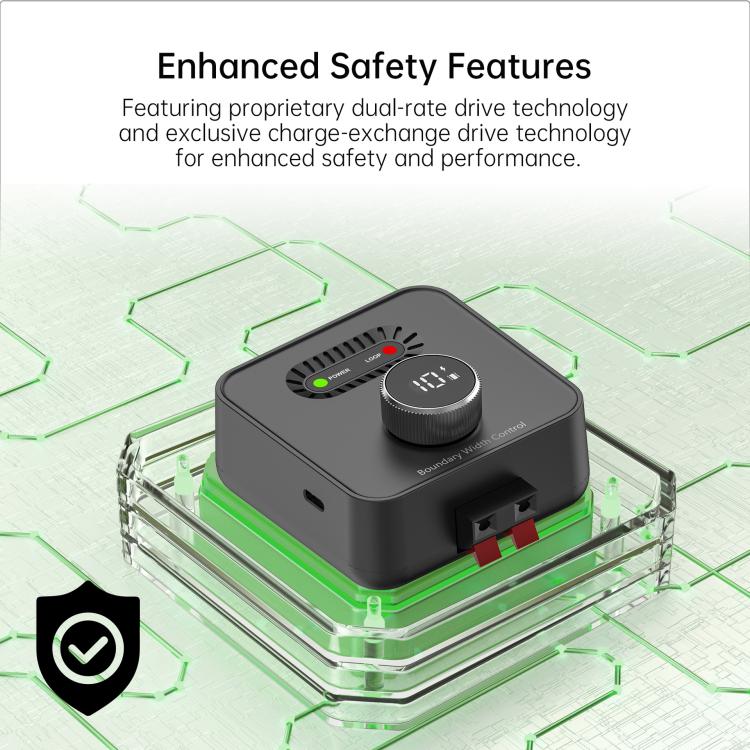F600 Outdoor Pet Wired Electric Dog Fence 10-Level Precision Boundary Control with 2 Receiver Collars
