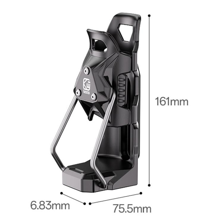 Kewig SHJ-6 Adaptive Anti-Slip Water Bottle Holder For Motorcycles & Bicycles 360-Degree Rotating Anti-Theft Cup Holder