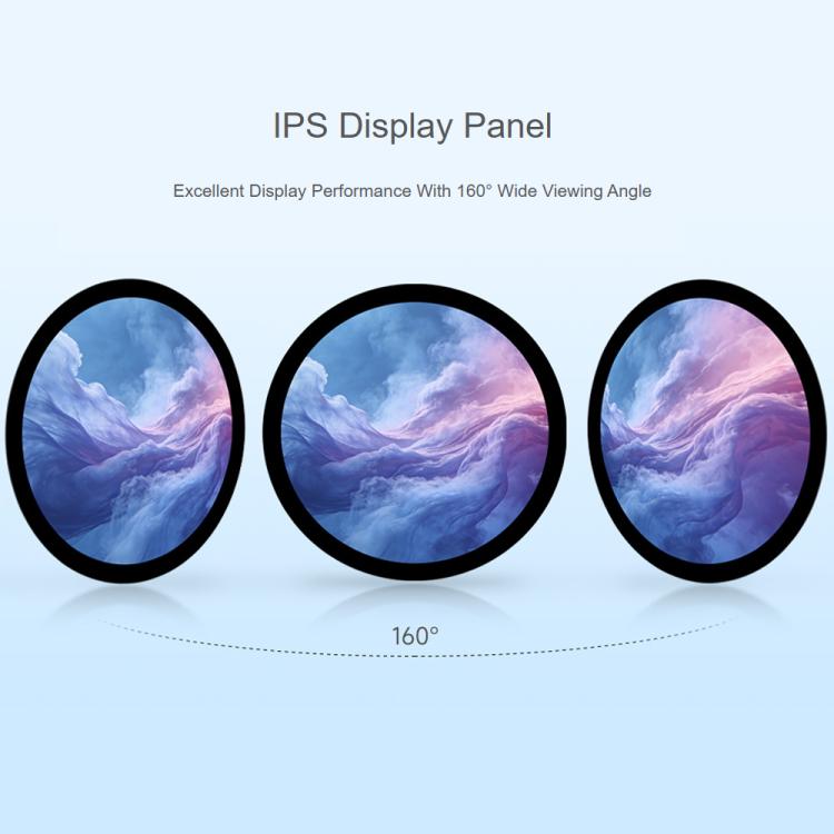 Waveshare 7inch Round HDMI Capacitive Touch Display, 1080x1080 LCD, 10-Point Multi-Touch  For Raspberry Pi Arduino DIY