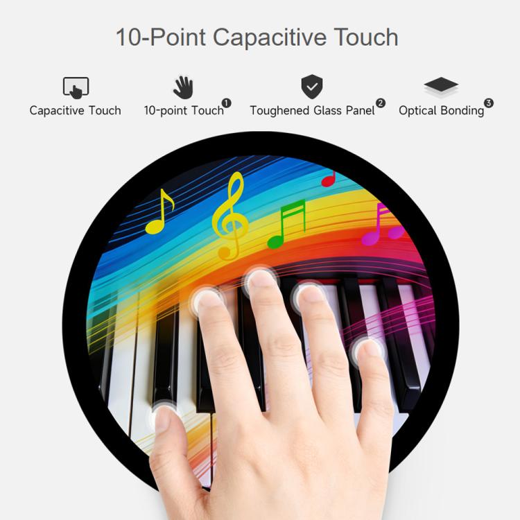 Waveshare 7inch Round HDMI Capacitive Touch Display, 1080x1080 LCD, 10-Point Multi-Touch  For Raspberry Pi Arduino DIY