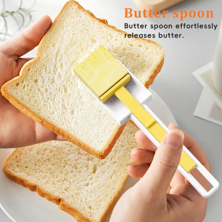LsCook Easy Butter Cutter & Keeper with Lid Includes Convenient Measuring Spoon for Perfect Slices & Portions