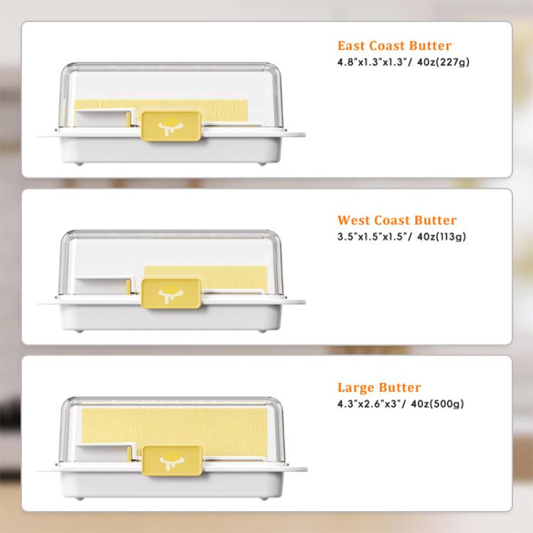 LsCook Easy Butter Cutter & Keeper with Lid Includes Convenient Measuring Spoon for Perfect Slices & Portions