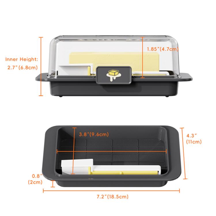 LsCook Easy Butter Cutter & Keeper with Lid Includes Convenient Measuring Spoon for Perfect Slices & Portions