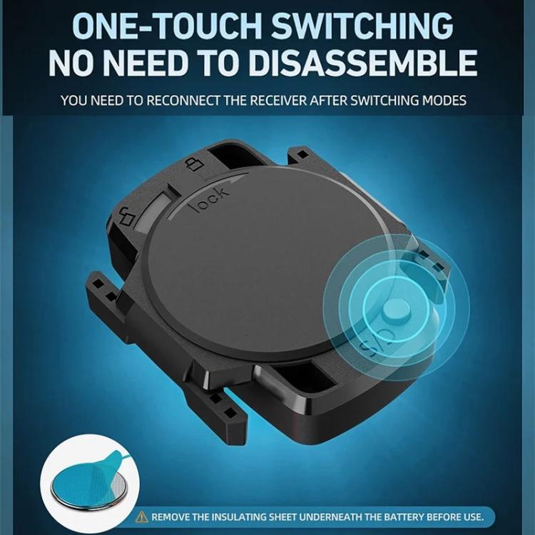 CYCLAMI C1 2 In 1 Cadence SensorPrecision Speed Smart Sensor, Supports Bluetooth and ANT+ Dual Modes